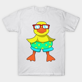 Duck with Swim ring & Sunglasses T-Shirt